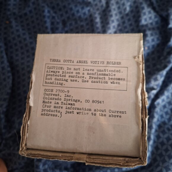 terra cotta angel votive holder - Picture 5 of 13